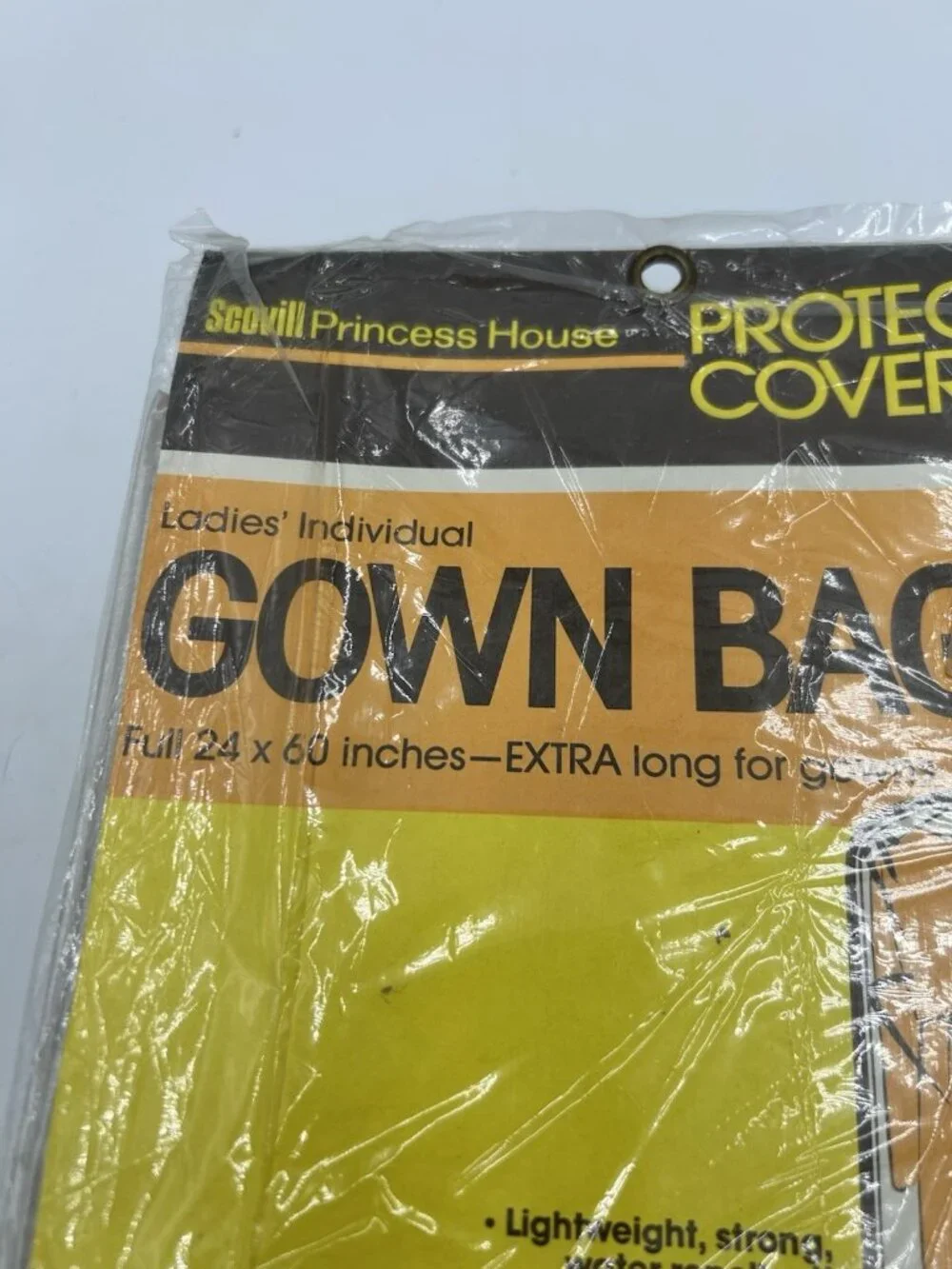 Vintage Scovill Princess House Gown Bag Dress Closet Organizer New Sealed 24x60